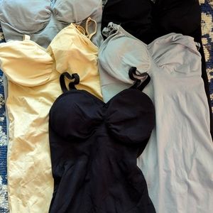 Set of 5 maternity cami tanks M